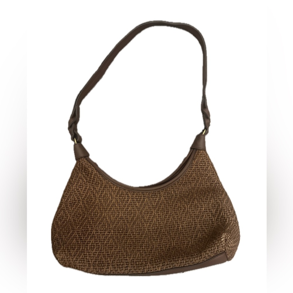 FOSSIL Brown Woven Shoulder Bag